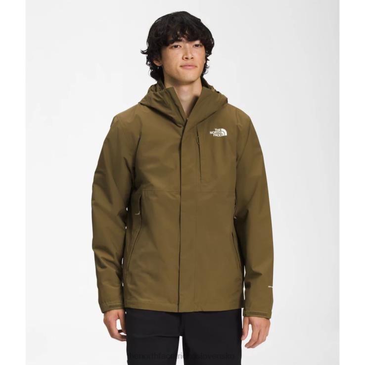 HLH084262 vojenská oliva The North Face pánska trojklímová bunda carto