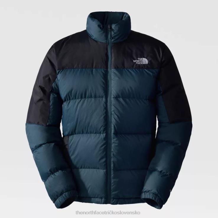 HLH08446 modro-čierna The North Face pánska diablo páperová bunda modrá čierna