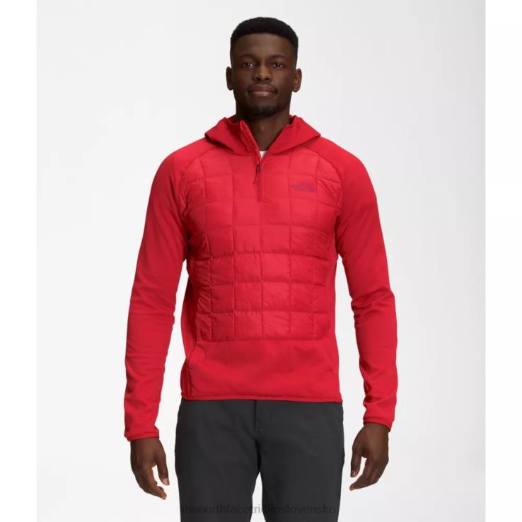 HLH084725 červená The North Face pánska termobalová hybridná eko bunda 2.0