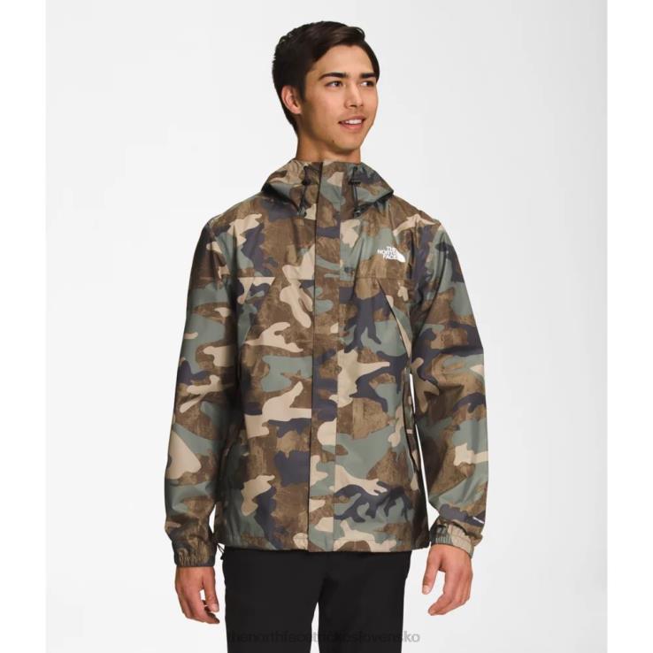 HLH084820 hnedá camo potlač The North Face pánska bunda antora s potlačou
