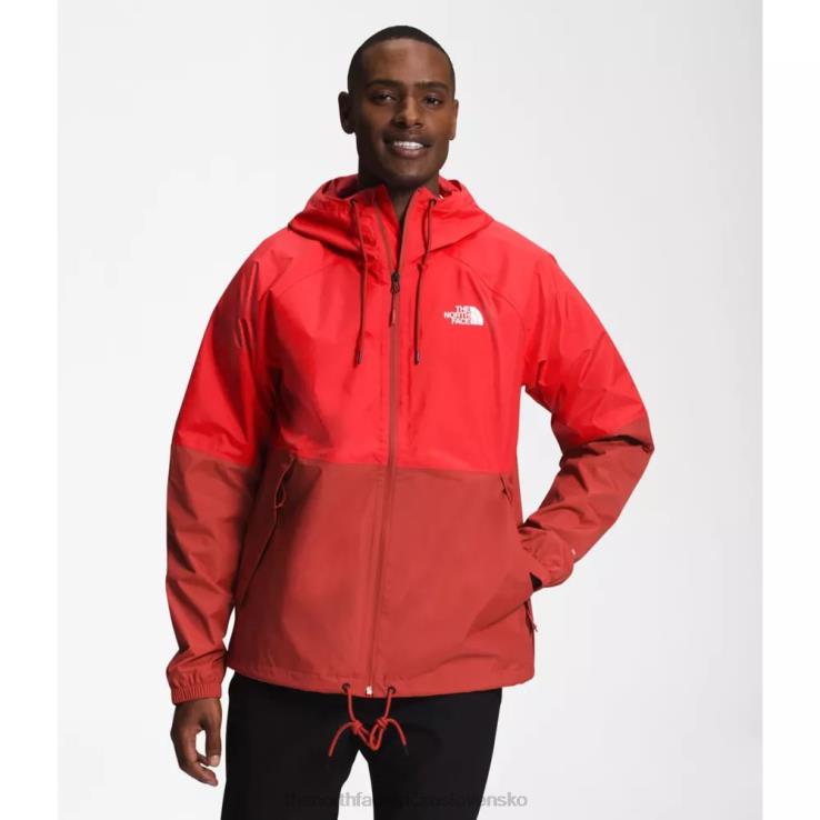 HLH084831 horizont červený The North Face pánska mikina do dažďa Antora