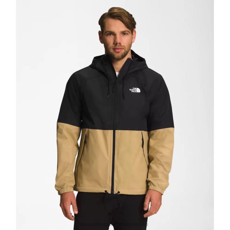 HLH084833 čierno-pálená The North Face black tan men men antora rain hoodie