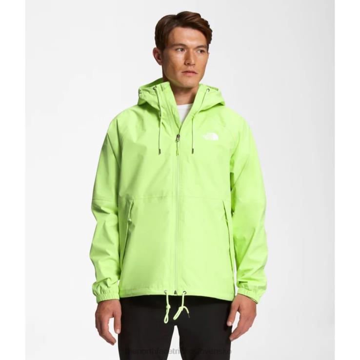 HLH084837 zelená The North Face pánska mikina do dažďa Antora