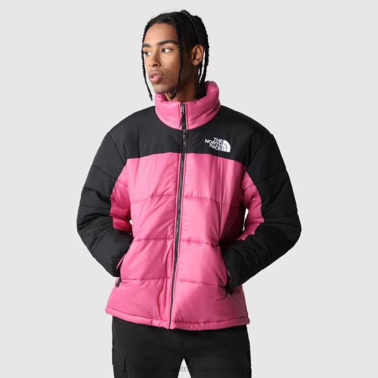 HLH08503 červená fialová The North Face pánska himalájska zateplená bunda