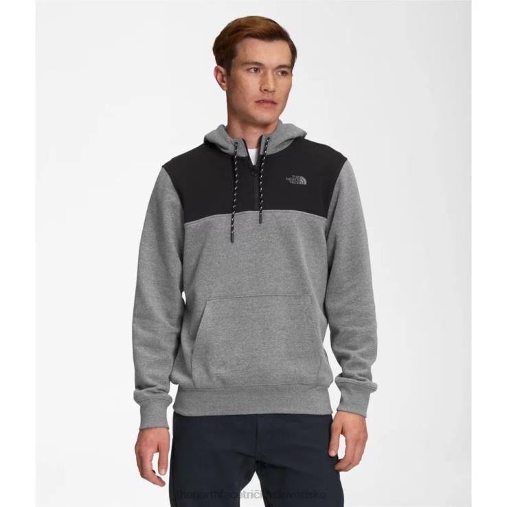 HLH085414 sivá The North Face pánska štandardná mikina na zips