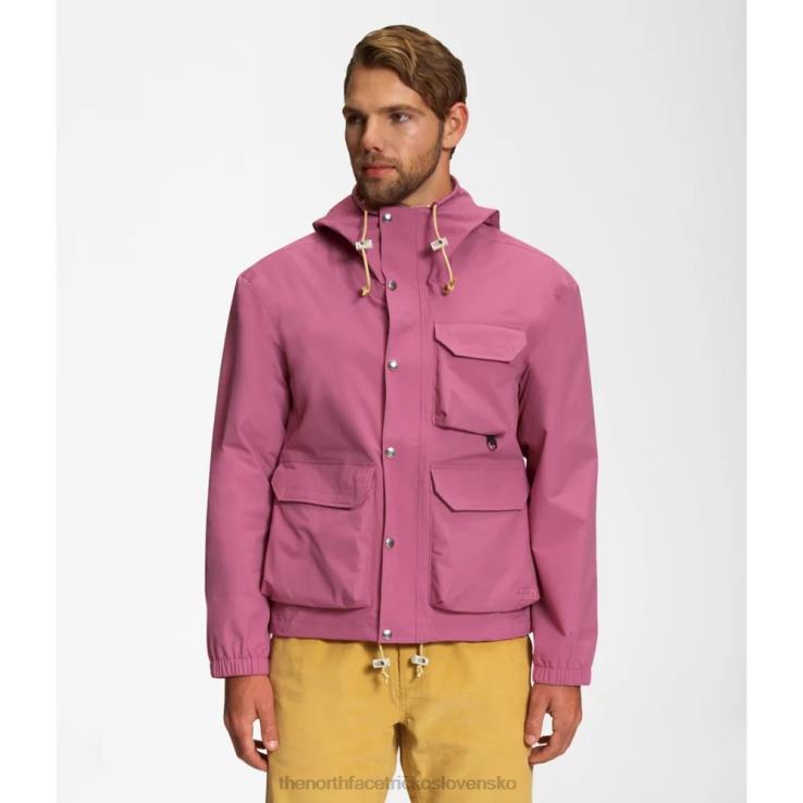 HLH085639 červená fialová The North Face pánska m66 úžitková bunda do dažďa