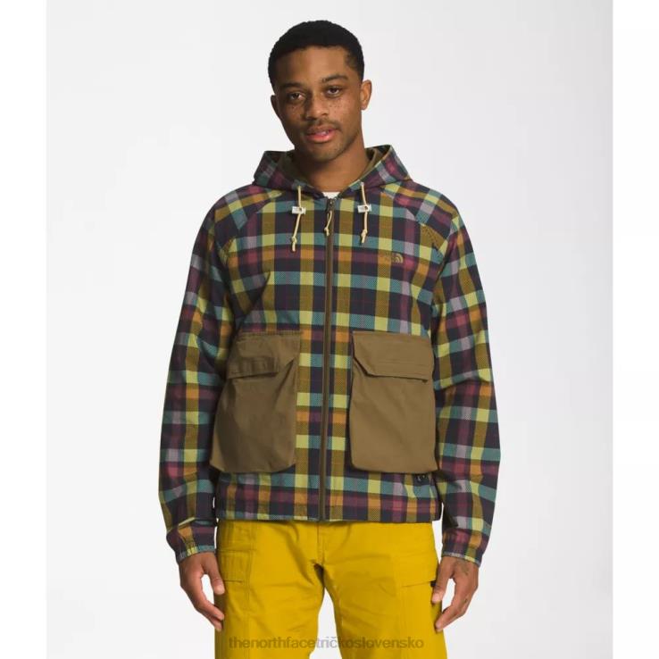 HLH086095 wasabi veľké The North Face pánska ripstop mikina s kapucňou s potlačou