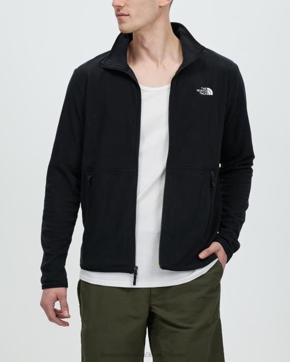 HLH086896 čierna The North Face tka glacier fleece bunda na zips