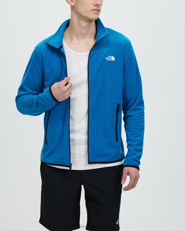 HLH086918 Modrá The North Face tka glacier fleece bunda na zips