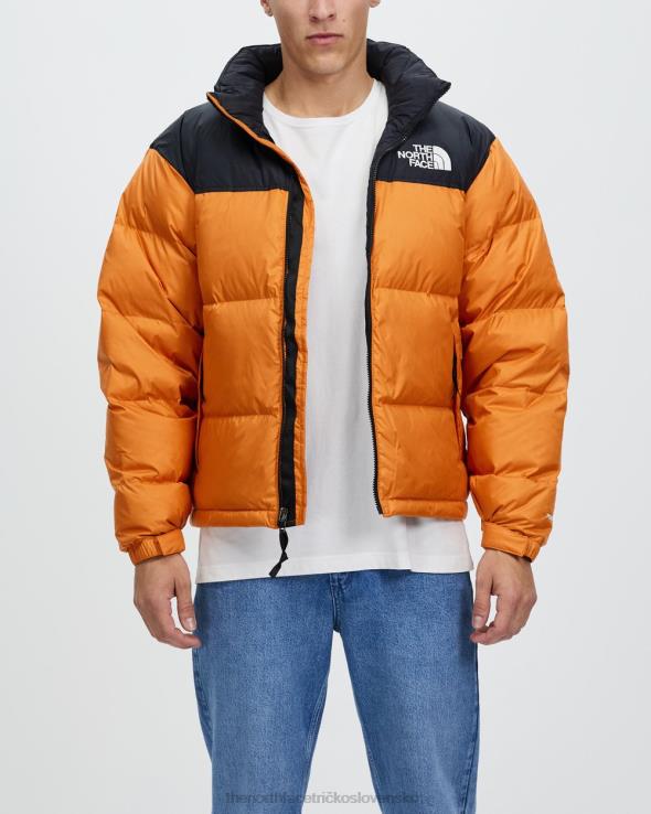 HLH086969 marhuľový pomaranč The North Face Retro bunda nuptse z roku 1996