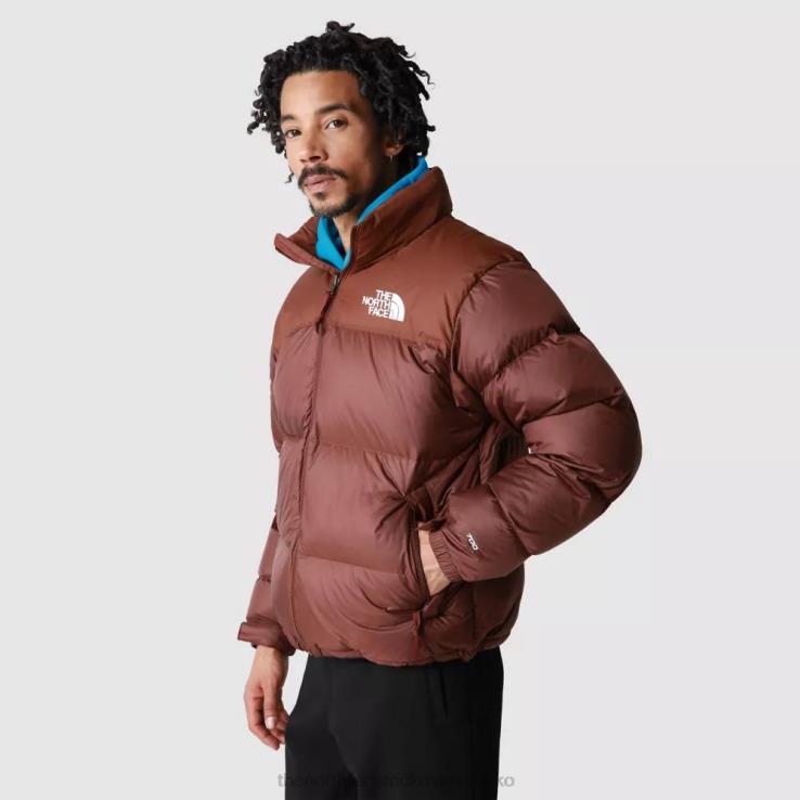 HLH0890 tmavý dub The North Face pánska retro nuptse bunda z roku 1996