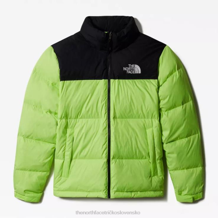 HLH0894 bezpečnostná zelená The North Face pánska retro nuptse bunda z roku 1996