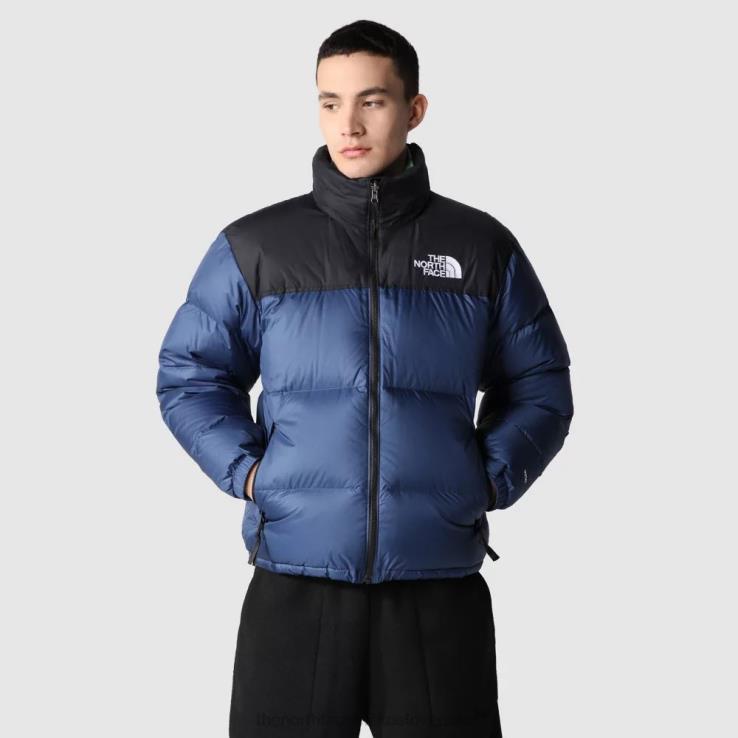 HLH0896 tienisté modré The North Face pánska retro nuptse bunda z roku 1996