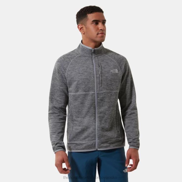 HLH081041 sivá The North Face pánska páperová bunda canyonlands na zips