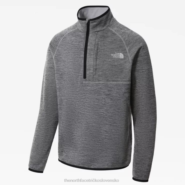HLH081044 sivá The North Face pánska páperová bunda na zips canyonlands