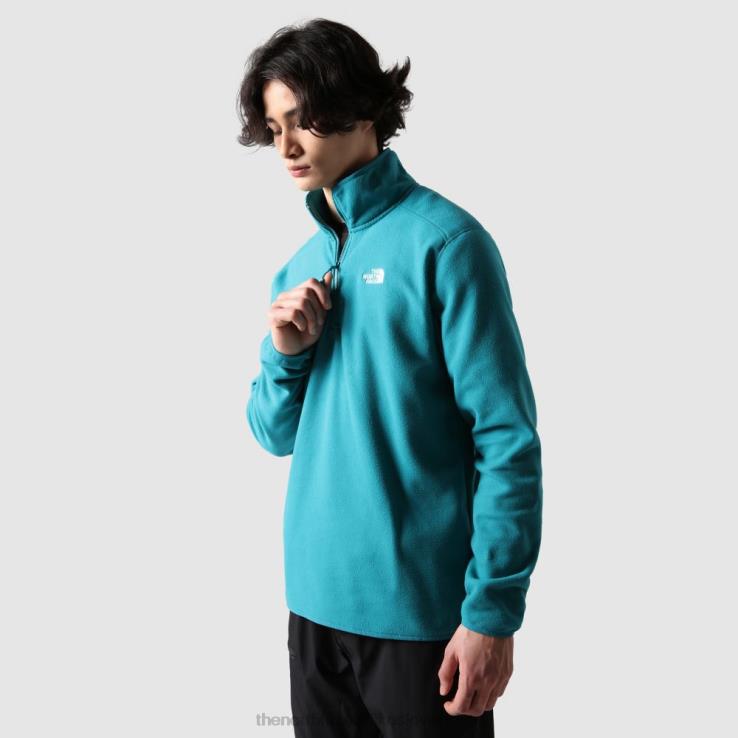 HLH081166 prístavná modrá The North Face pánske 100 glacier 1/4 zips fleece