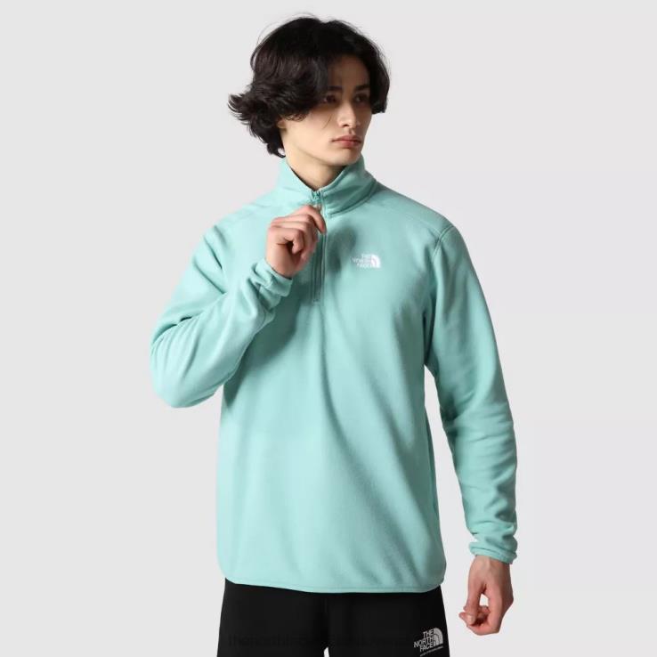 HLH081168 wasabi The North Face pánske 100 glacier 1/4 zips fleece