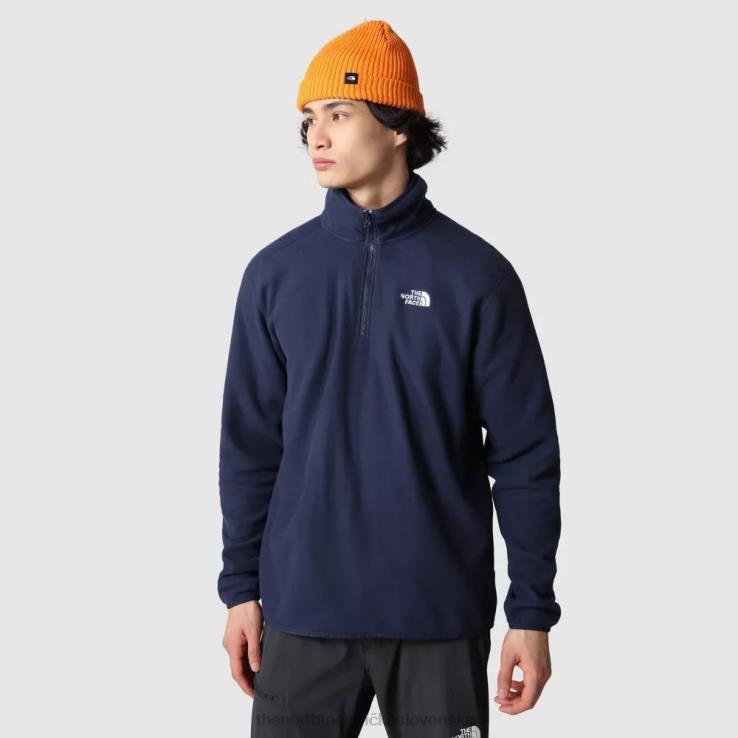 HLH081171 vrcholové námorníctvo The North Face pánske 100 glacier 1/4 zips fleece