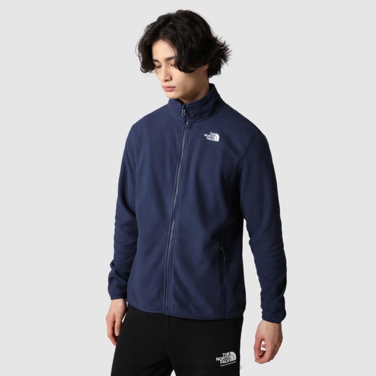 HLH081181 vrcholové námorníctvo The North Face pánske 100 glacier full zip fleece