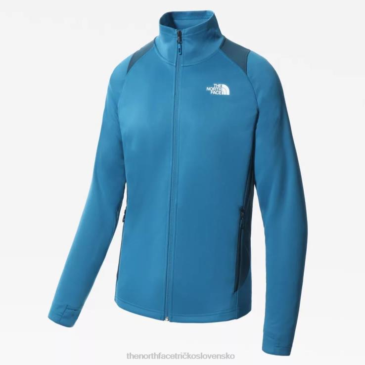 HLH081238 banff blue The North Face pánska atletická vonkajšia stredná vrstva na zips