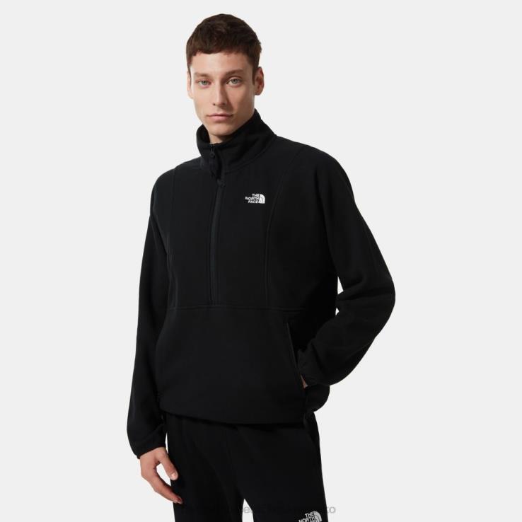 HLH081280 čierna The North Face pánska tka postoj 1/4 zips fleece