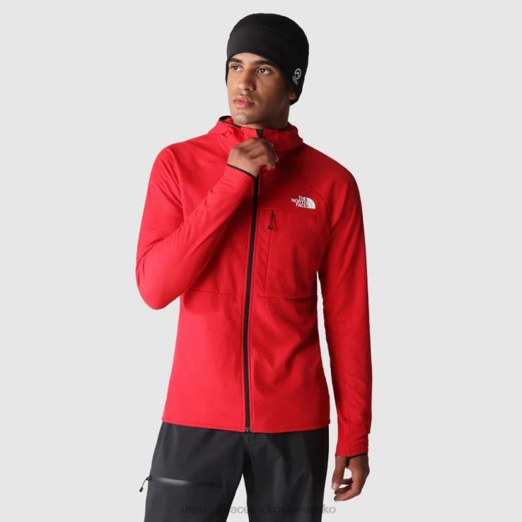 HLH081313 červená The North Face pánska vrchná séria futurefleecová bunda s kapucňou