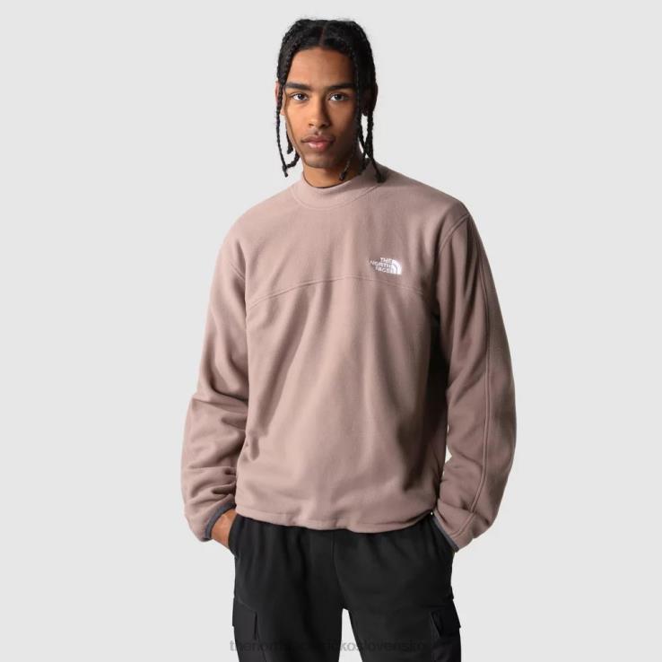 HLH081696 hlboká taupe The North Face pánsky 2000 tka falošný sveter na krk