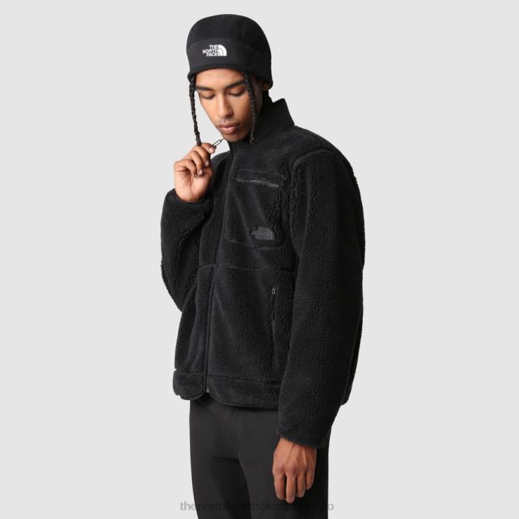 HLH081708 čierna The North Face pánska fleecová bunda na zips s extrémnym vlasom