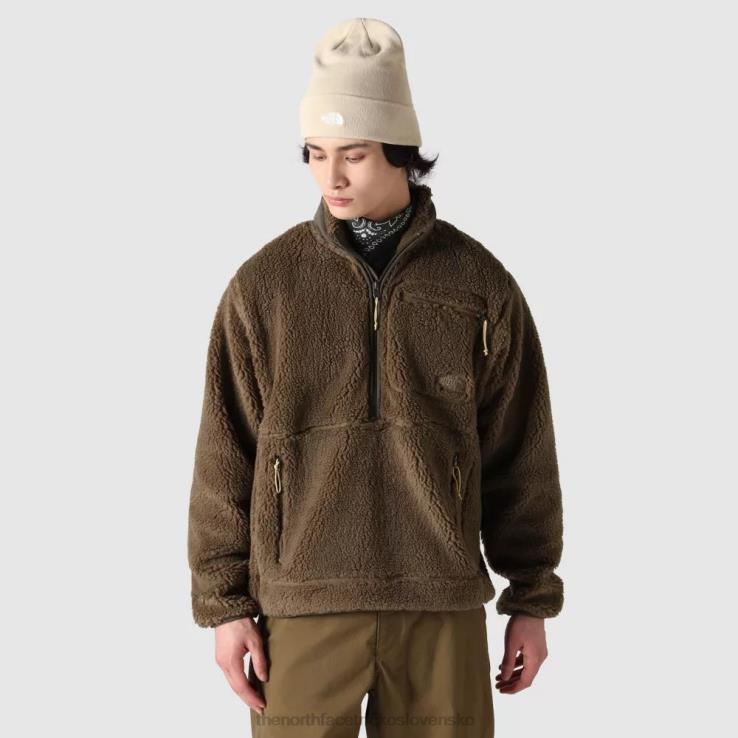 HLH081711 vojenská oliva The North Face pánsky pulóver s extrémnym vlasom