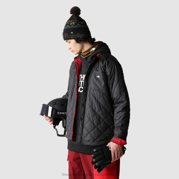 HLH08174 červená veľká ikona The North Face pánska zateplená flanelová košeľa