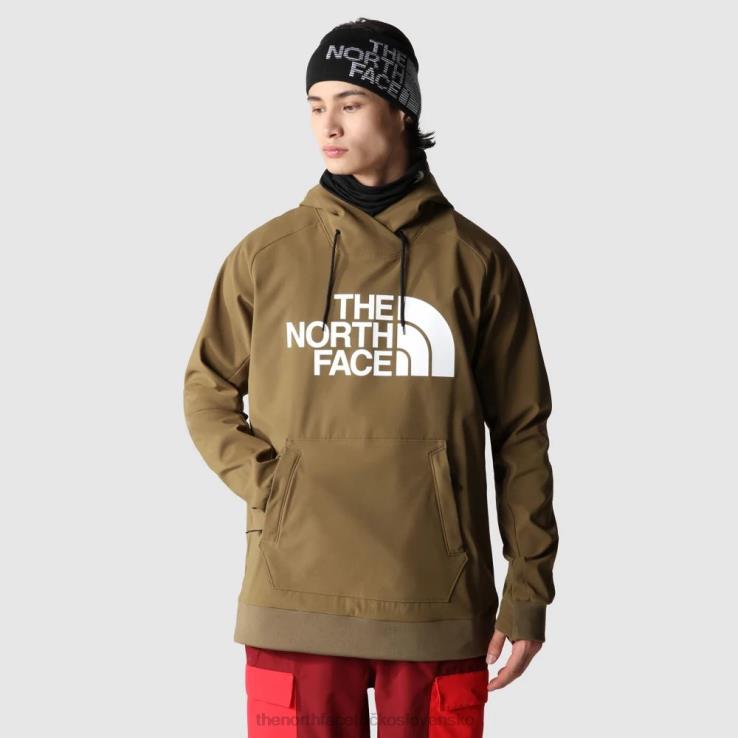 HLH08178 vojenská oliva The North Face pánska mikina s logom tekno