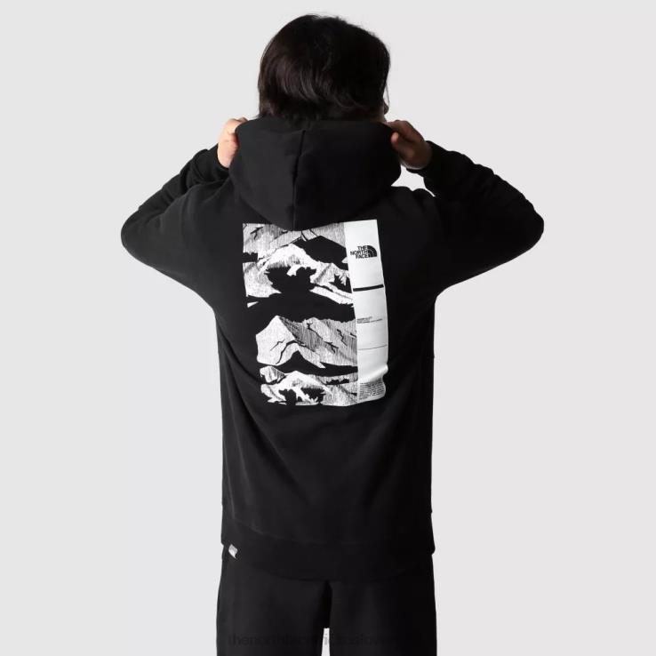 HLH081918 čierna The North Face pánska mikina s kapucňou