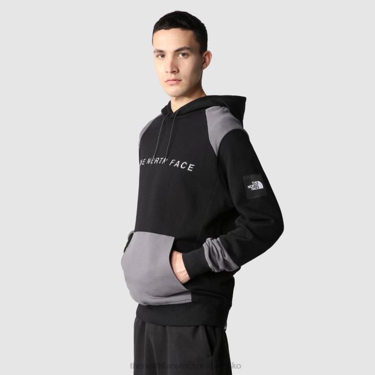 HLH081945 sivá The North Face pánska sezónna mikina s kapucňou