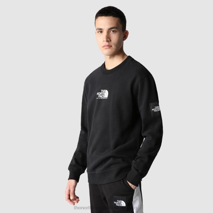 HLH081948 čierna The North Face pánsky sezónny jemný sveter s výstrihom