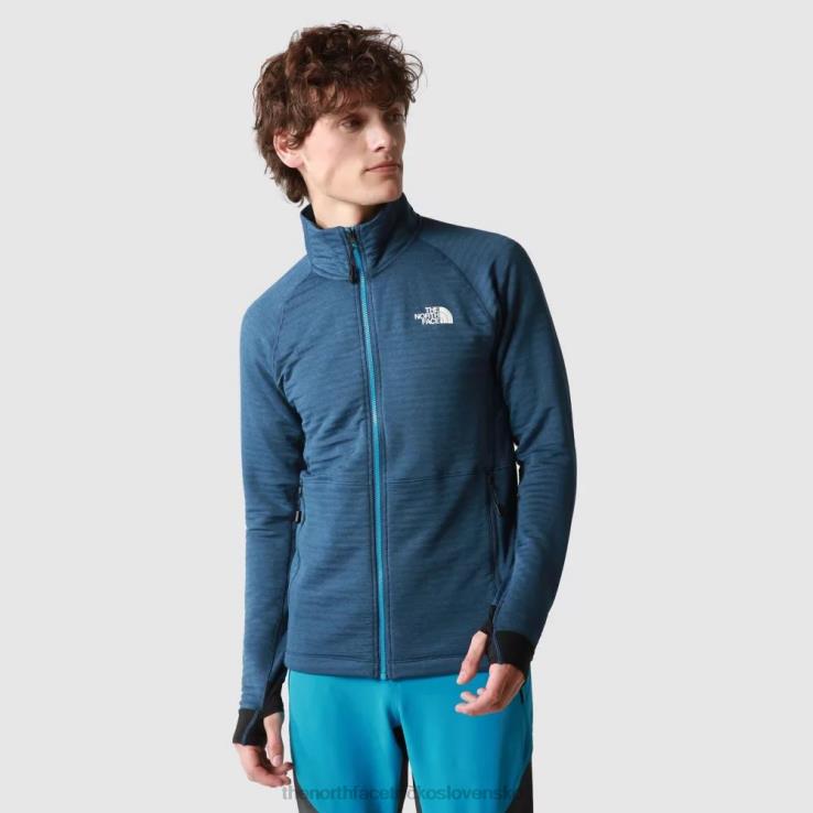HLH082088 tienisté modré tmavé The North Face pánska fleecová bunda na zips