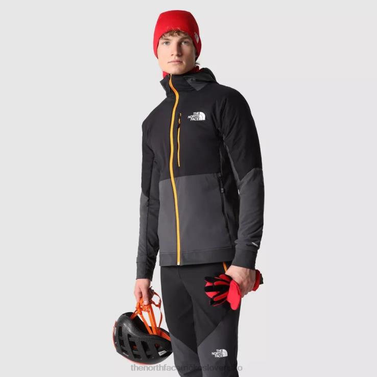 HLH082102 sivá The North Face pánska bunda s kapucňou dawn turn hybrid ventrix
