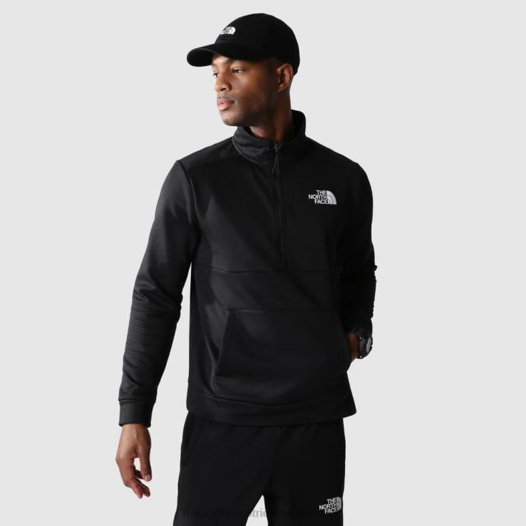 HLH082156 čierna The North Face pánsky fleece na 1/4 zips
