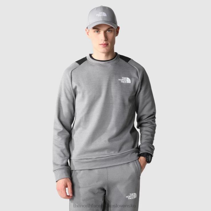 HLH082158 sivá The North Face muži cvičná posádka krčný fleece