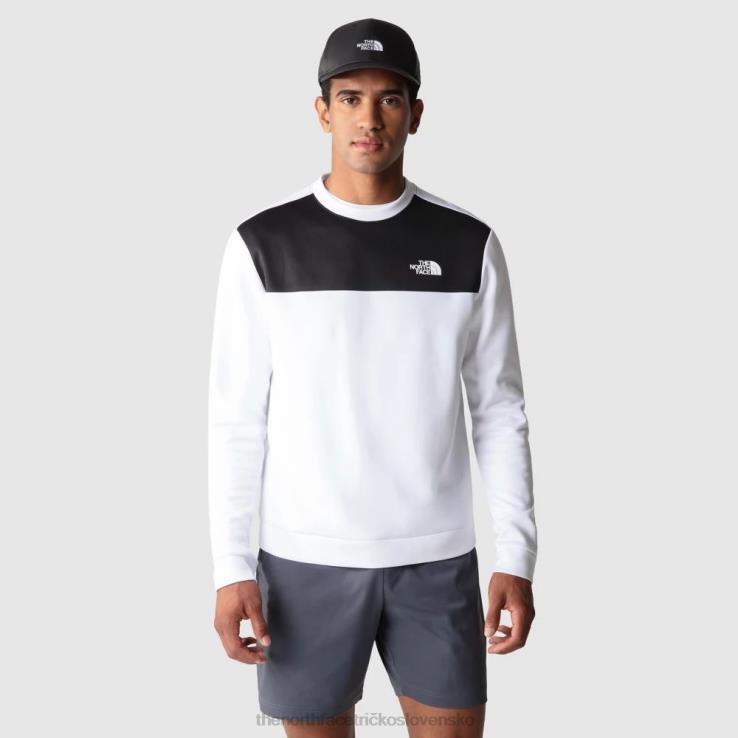 HLH082272 biely The North Face muži zmenšujú sveter