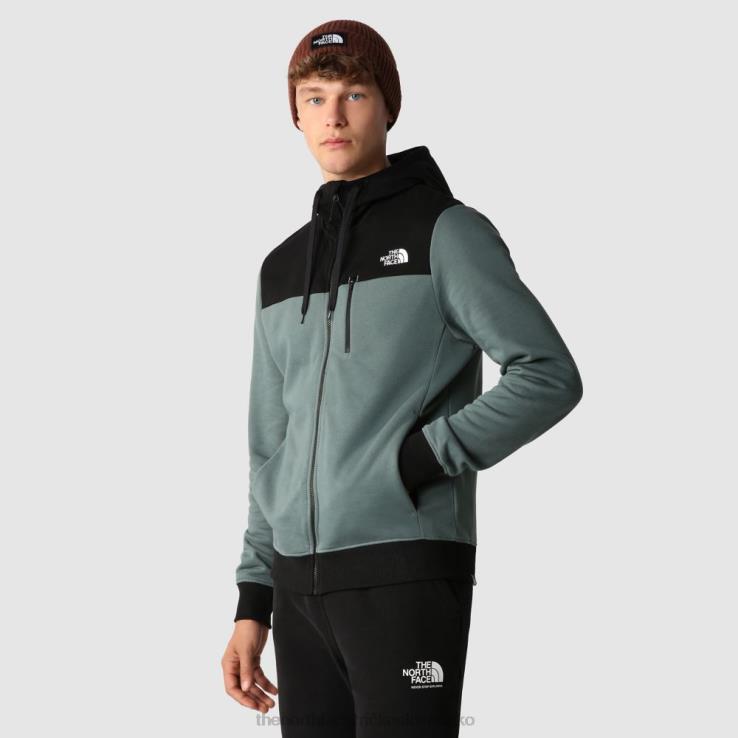 HLH08228 balsmgrn The North Face pánska tech nová špičková fleecová mikina
