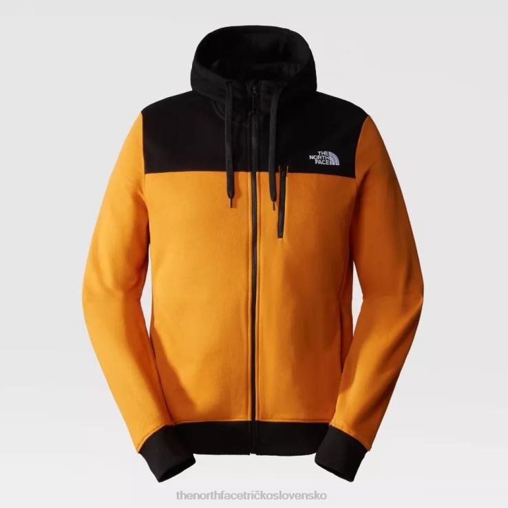 HLH08229 citrínová žltá The North Face pánska tech nová špičková fleecová mikina