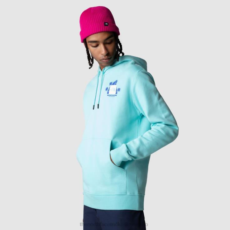 HLH082315 mojito zelené The North Face muži rešpektujú prednú mikinu