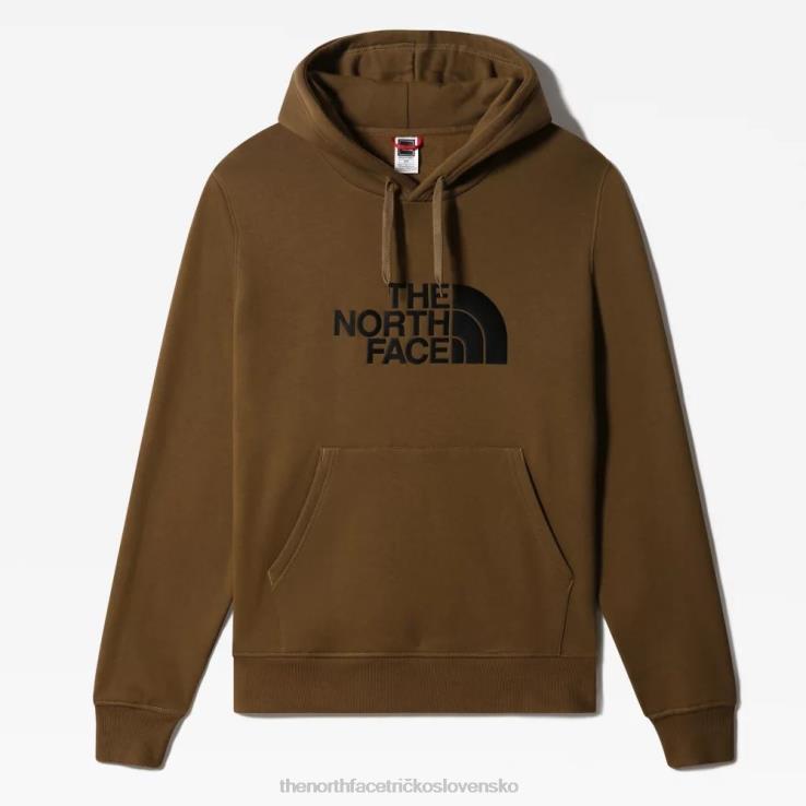 HLH082346 vojenská oliva The North Face muži nakreslili mikinu s kapucňou