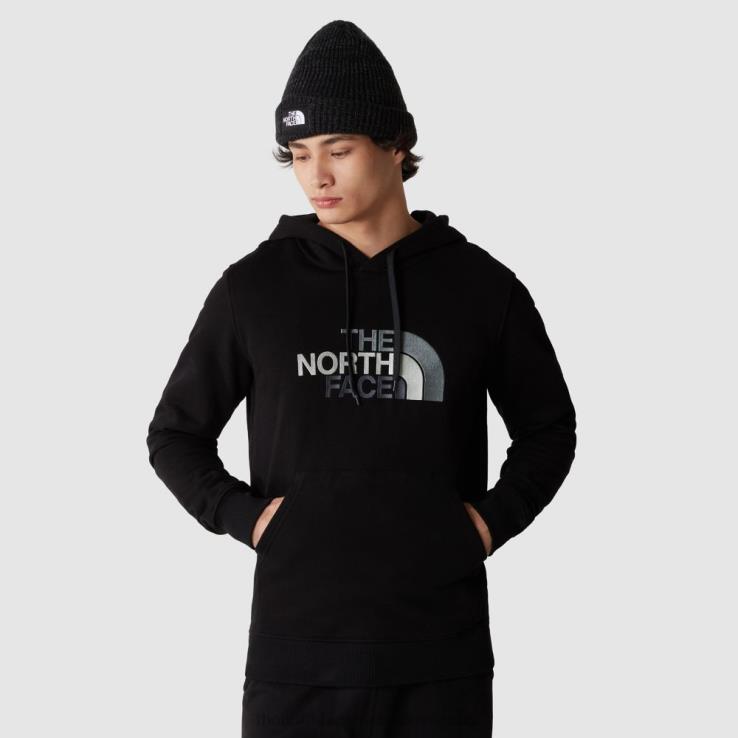 HLH082350 čierna The North Face muži nakreslili mikinu s kapucňou
