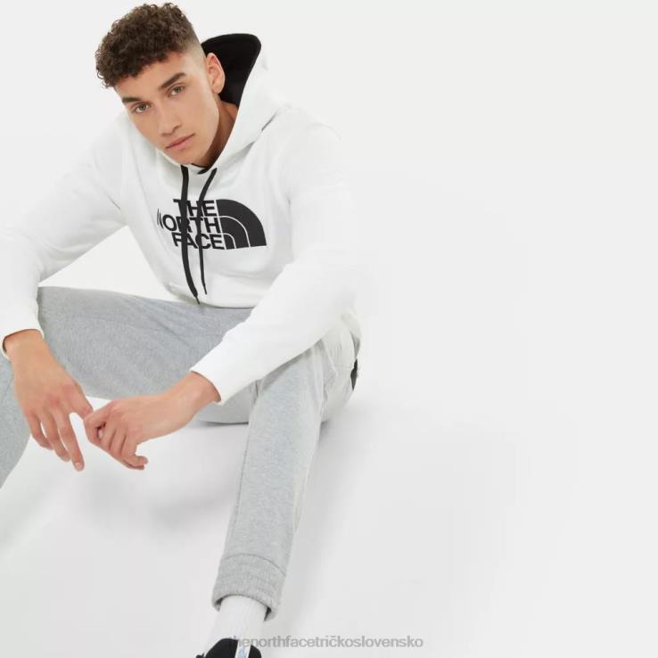 HLH082351 biely čierny The North Face muži kreslil vrchol mikina s kapucňou biela čierna