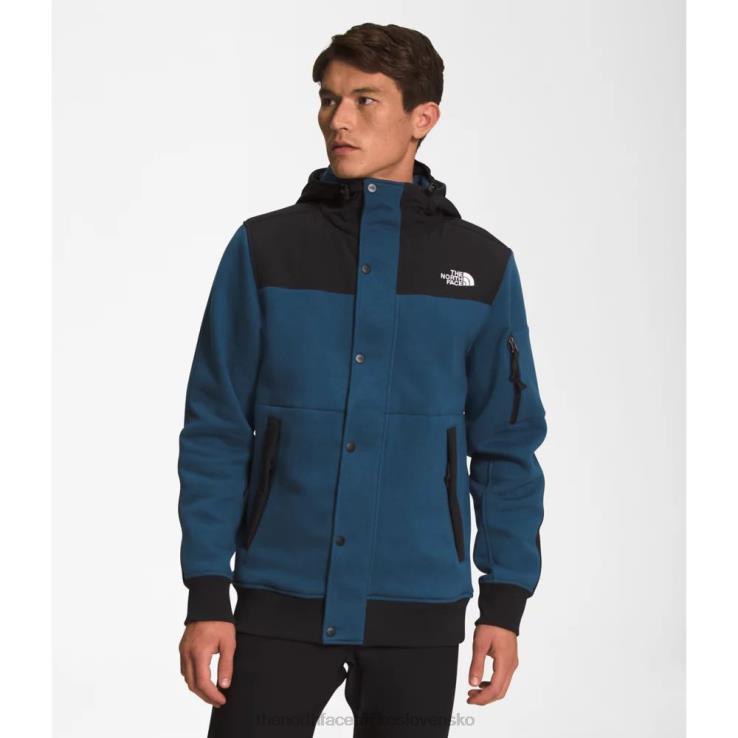 HLH083298 tienisté modré The North Face pánska fleecová bunda s vysokými koľajnicami
