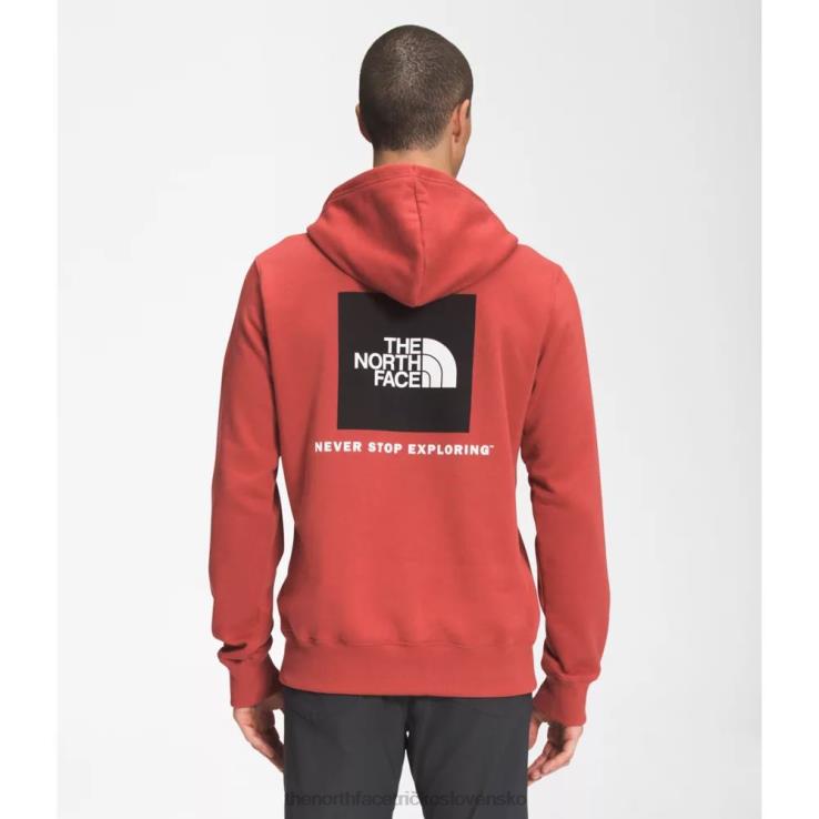 HLH083349 korenie červené The North Face pánska mikina s kapucňou box nse