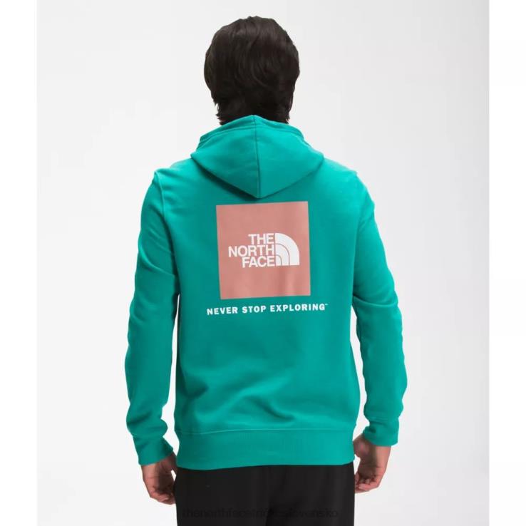 HLH083360 porcelánovo zelená The North Face pánska mikina s kapucňou box nse