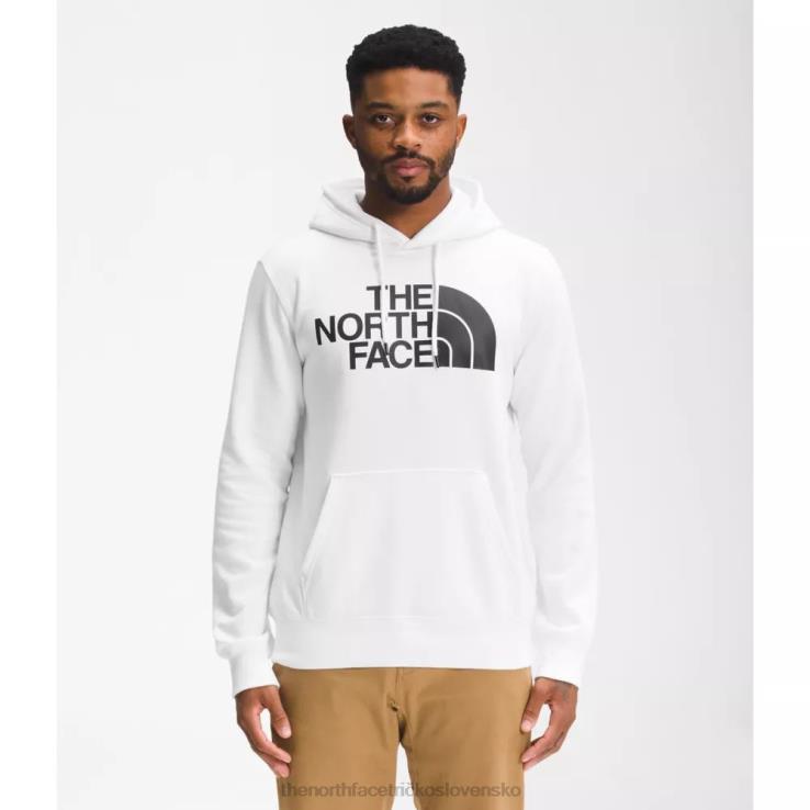 HLH083437 biely čierny The North Face pánsky sveter s kapucňou biela čierna