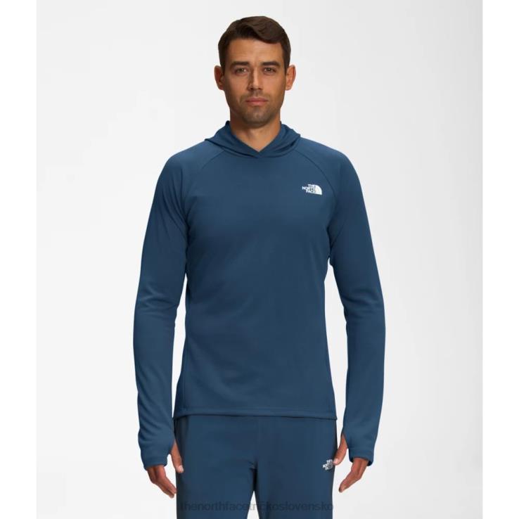 HLH083769 tienisté modré The North Face pánska slnečná mikina s kapucňou